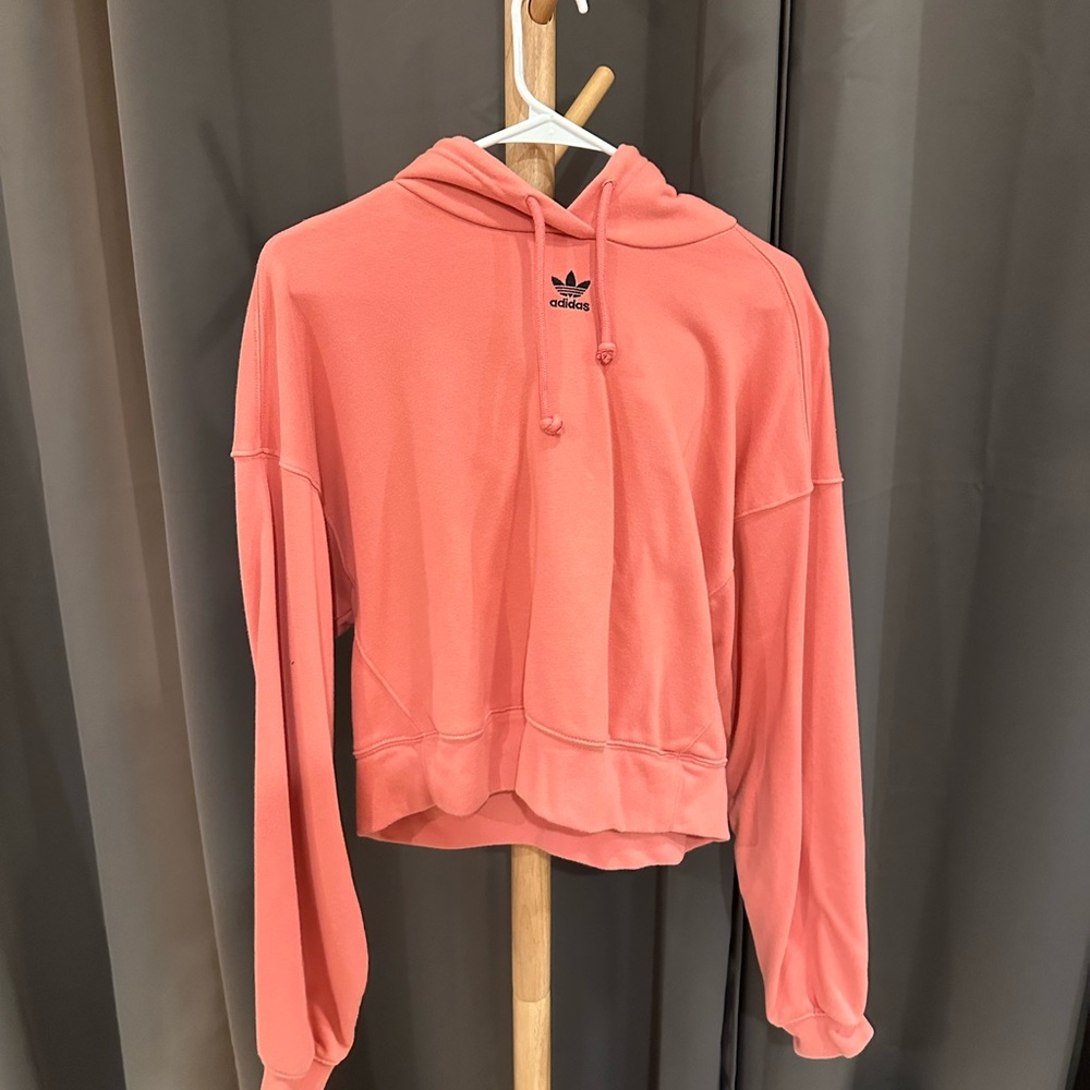 Adidas Pink Pullover Hoodie